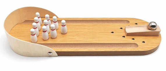Wooden Mini Bowling Toy for Kids - Image 2