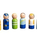 Channapatna Wooden Essential Workers Dolls Set