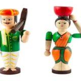 Channapatna Wooden Farmer Couple Learning Set