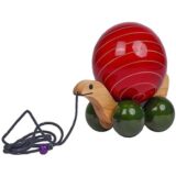 Channapatna Wooden Pull-Along Snail Set