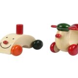 Channapatna Wooden Push-Pull Snail Scooters